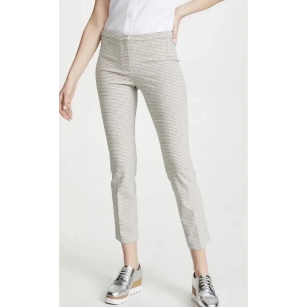 Theory Classic Skinny Pant in Viscose Plaid